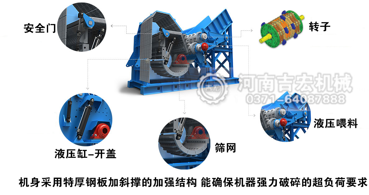 廢鋼破碎機結構圖